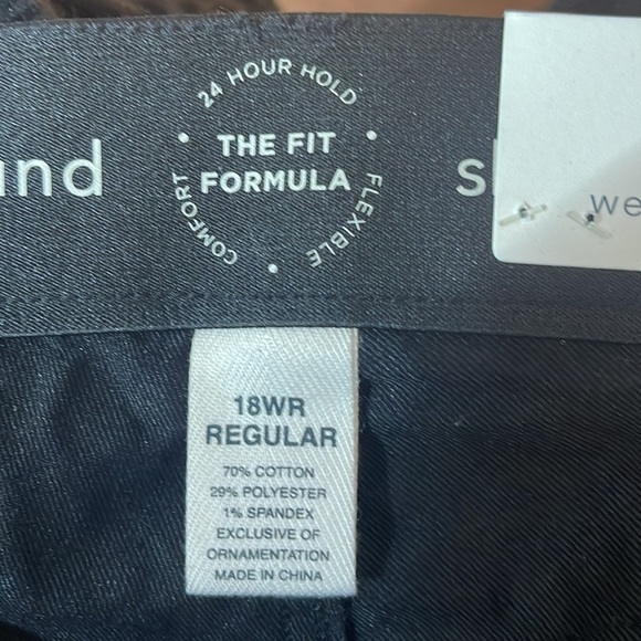 NWT Westbound Woman black leopard pants with front and back pockets. Size 18WR - Picture 7 of 12